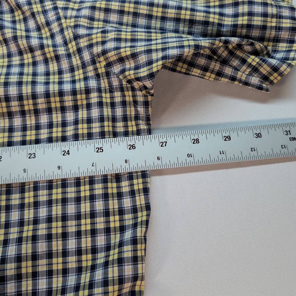 Ralph Lauren Mens Shirt Large Blake Plaid Short Sleeve Button Down Cotton - Picture 5 of 6